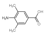 4-氨基-3,5-二甲基-苯甲酸结构式