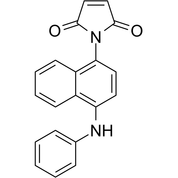 1-(4-anilinonaphthalen-1-yl)pyrrole-2,5-dione Structure