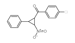 Methanone,(4-chlorophenyl)(2-nitro-3-phenylcyclopropyl)- structure
