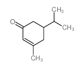 3-methyl-5-propan-2-yl-cyclohex-2-en-1-one结构式