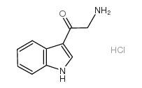 2-氨基-1-(1H-吲哚-3-基)乙酮盐酸盐结构式