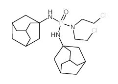 Phosphorictriamide, N,N-bis(2-chloroethyl)-N',N''-bis(tricyclo[3.3.1.13,7]dec-1-yl)- Structure