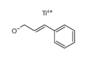 Titanium(IV); (E)-3-phenyl-prop-2-en-1-olate结构式