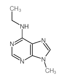 9H-Purin-6-amine,N-ethyl-9-methyl-结构式