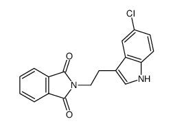 N-[2-(5-chloro-indol-3-yl)-ethyl]-phthalimide Structure