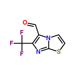 6-(三氟甲基)咪唑并[2,1-b]噻唑-5-甲醛结构式