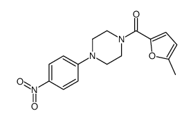 (5-methylfuran-2-yl)-[4-(4-nitrophenyl)piperazin-1-yl]methanone结构式
