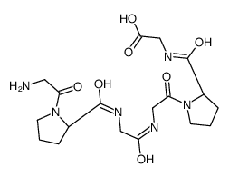 2-[[(2S)-1-[2-[[2-[[(2S)-1-(2-aminoacetyl)pyrrolidine-2-carbonyl]amino]acetyl]amino]acetyl]pyrrolidine-2-carbonyl]amino]acetic acid Structure