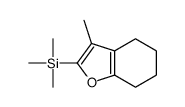 trimethyl-(3-methyl-4,5,6,7-tetrahydro-1-benzofuran-2-yl)silane结构式