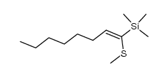 1-Methylthio-1-(trimethylsilyl)-1-octen Structure