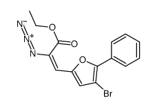 ethyl 2-azido-3-(4-bromo-5-phenylfuran-2-yl)prop-2-enoate结构式