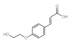 3-4-(2-hydroxy-ethoxy)-phenyl-acrylic acid结构式