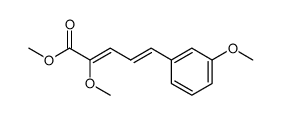 (2Z,4E)-2-Methoxy-5-(3-methoxy-phenyl)-penta-2,4-dienoic acid methyl ester结构式