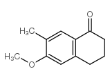 6-甲氧基-7-甲基-3,4-二氢萘-1(2H)-酮结构式