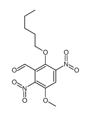 3-Methoxy-2,5-dinitro-6-(pentyloxy)benzaldehyde Structure