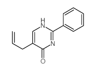 2-phenyl-5-prop-2-enyl-3H-pyrimidin-4-one结构式