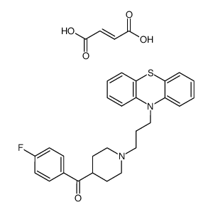 (4-fluoro-phenyl)-[1-(3-phenothiazin-10-yl-propyl)-piperidin-4-yl]-methanone, fumarate (1:1) Structure