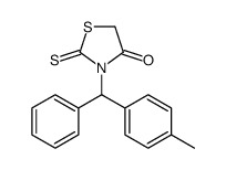 3-[(4-methylphenyl)-phenylmethyl]-2-sulfanylidene-1,3-thiazolidin-4-one Structure