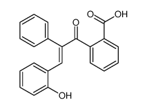 2-[3-(2-hydroxyphenyl)-2-phenylprop-2-enoyl]benzoic acid Structure