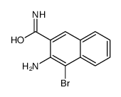 3-amino-4-bromonaphthalene-2-carboxamide Structure