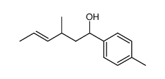 3-Methyl-1-(p-tolyl) hex-4-en-1-ol Structure