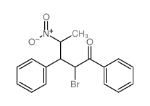 2-bromo-4-nitro-1,3-diphenyl-pentan-1-one Structure