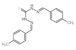 1,3-bis[(4-methylphenyl)methylideneamino]thiourea结构式