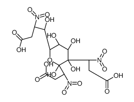 1-O,2-O,3-O-Tri(3-nitropropanoyl)-α-D-glucopyranose Structure