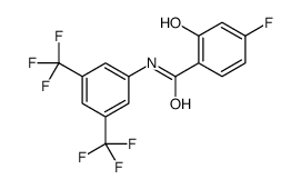 N-[3,5-bis(trifluoromethyl)phenyl]-4-fluoro-2-hydroxybenzamide Structure