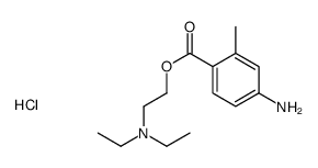 2-(4-amino-2-methylbenzoyl)oxyethyl-diethylazanium,chloride Structure