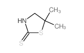 2-Thiazolidinethione,5,5-dimethyl-结构式