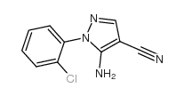 5-氨基-1-(2-氯苯基)-1H-吡唑-4-腈结构式