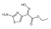 2-(2-amino-4-thiazolyl)-2-(Z)-hydroxyimino-acetic acid ethyl ester结构式