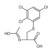 (2R)-2-acetamido-3-(2,3,5-trichlorophenyl)sulfanylpropanoic acid结构式