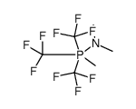 N-methyl-N-[methyl-tris(trifluoromethyl)-λ5-phosphanyl]methanamine结构式