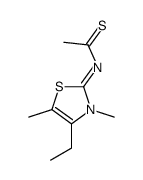 N-(4-ethyl-3,5-dimethyl-1,3-thiazol-2-ylidene)ethanethioamide Structure