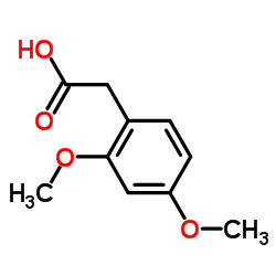 (2,4-Dimethoxyphenyl)acetic acid Structure