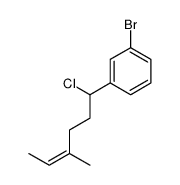 1-bromo-3-(1-chloro-4-methylhex-4-enyl)benzene结构式