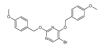 5-bromo-2,4-bis(4-methoxybenzyloxy)pyrimidine结构式