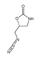 (R)-5-azidomethyl-1,3-oxazolidin-2-one Structure