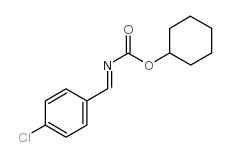 (4-氯亚苄基)氨基甲酸环己酯结构式