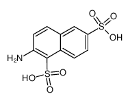 2-amino-naphthalene-1,6-disulfonic acid Structure