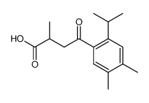 α-Methyl-β-(3,4-dimethyl-6-isopropyl-benzoyl)-propionsaeure结构式