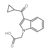(3-cyclopropanecarbonyl-indol-1-yl)-acetic acid Structure