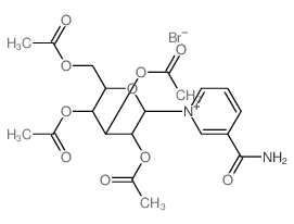 [3,4,5-triacetyloxy-6-(5-carbamoylpyridin-1-yl)oxan-2-yl]methyl acetate结构式