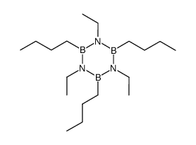 N,N',N''-Triaethyl-B,B',B''-tributyl-borazin Structure