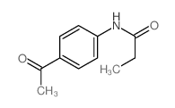 N-(4-乙酰基苯基)丙酰胺结构式