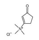 3-(trimethylammonio)cyclopent-2-en-1-one chloride结构式