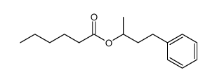 4-phenylbutan-2-yl hexanoate结构式