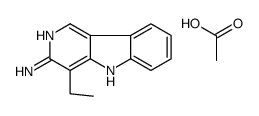 3-氨基-4-乙基-5H-吡啶并(4,3-b)吲哚乙酸结构式
